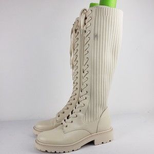 Sam Edelman Lila Knee High Boots Womens Stretch Ribbed